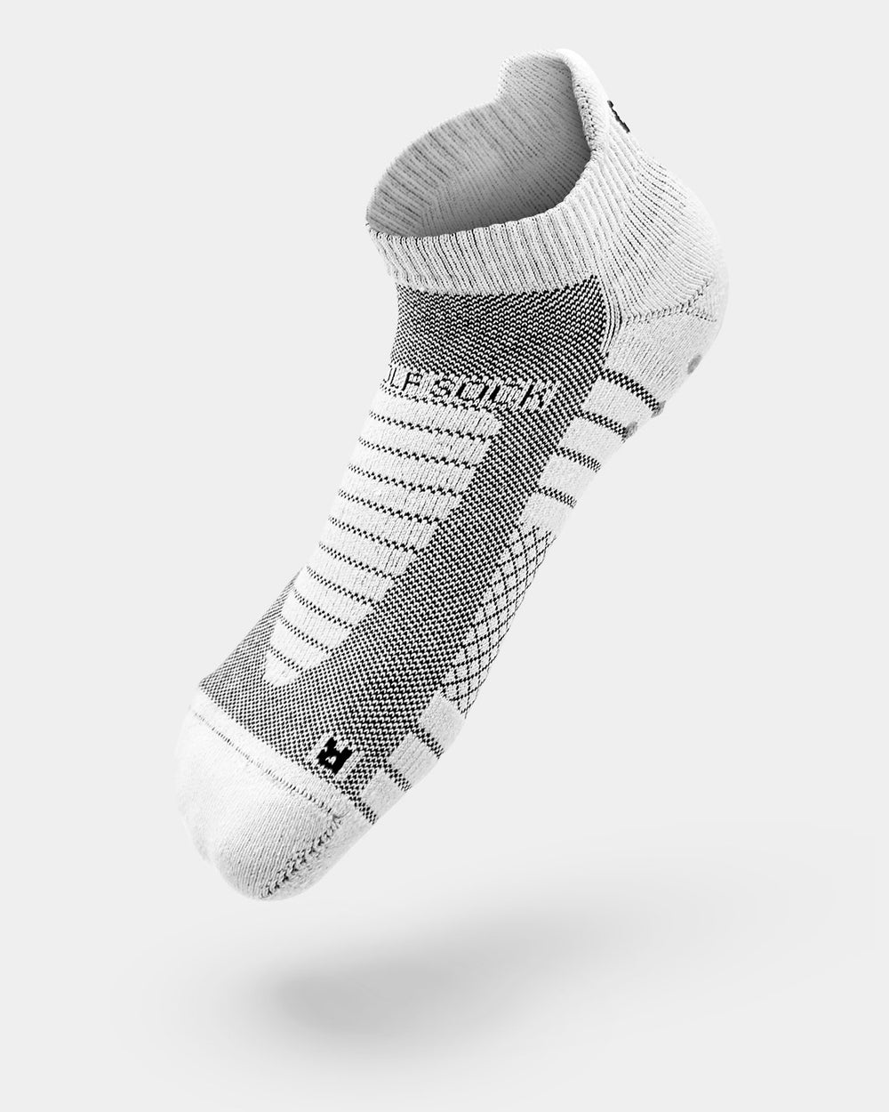 Side profile of The Golf Sock on foot